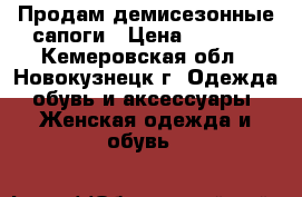 Продам демисезонные сапоги › Цена ­ 1 000 - Кемеровская обл., Новокузнецк г. Одежда, обувь и аксессуары » Женская одежда и обувь   